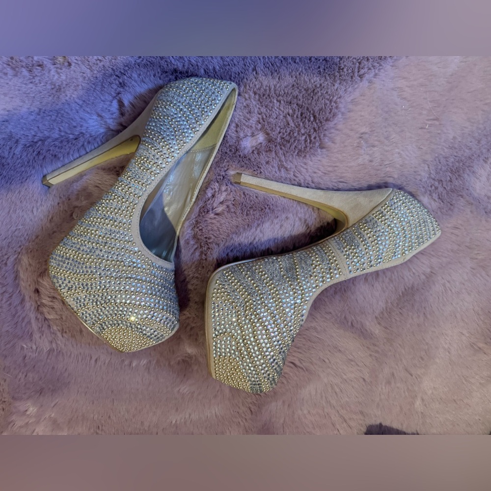 Crystal heels by Call it Spring